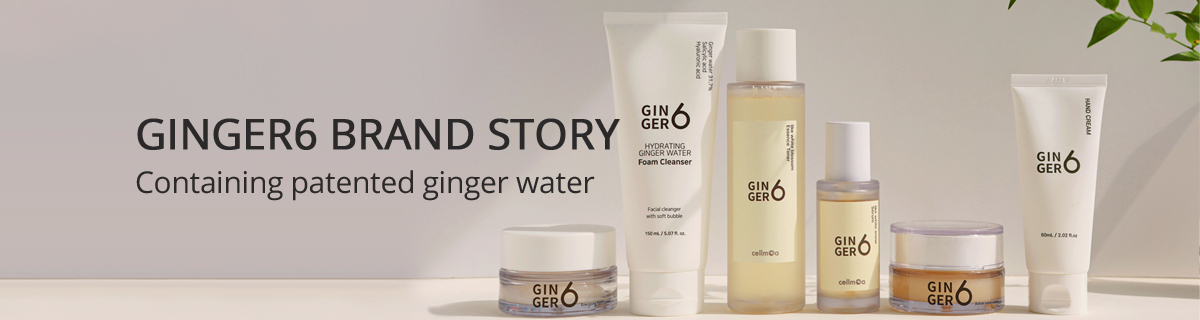 ginger6 brand story containing patented ginger water